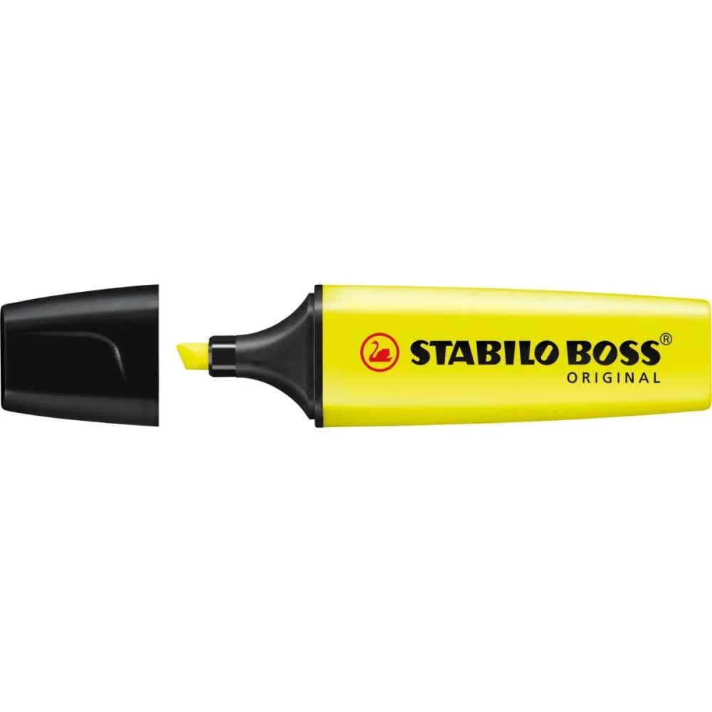 Caneta Marca Texto Stabilo Boss Amarela Sertic (Cx.c/10)