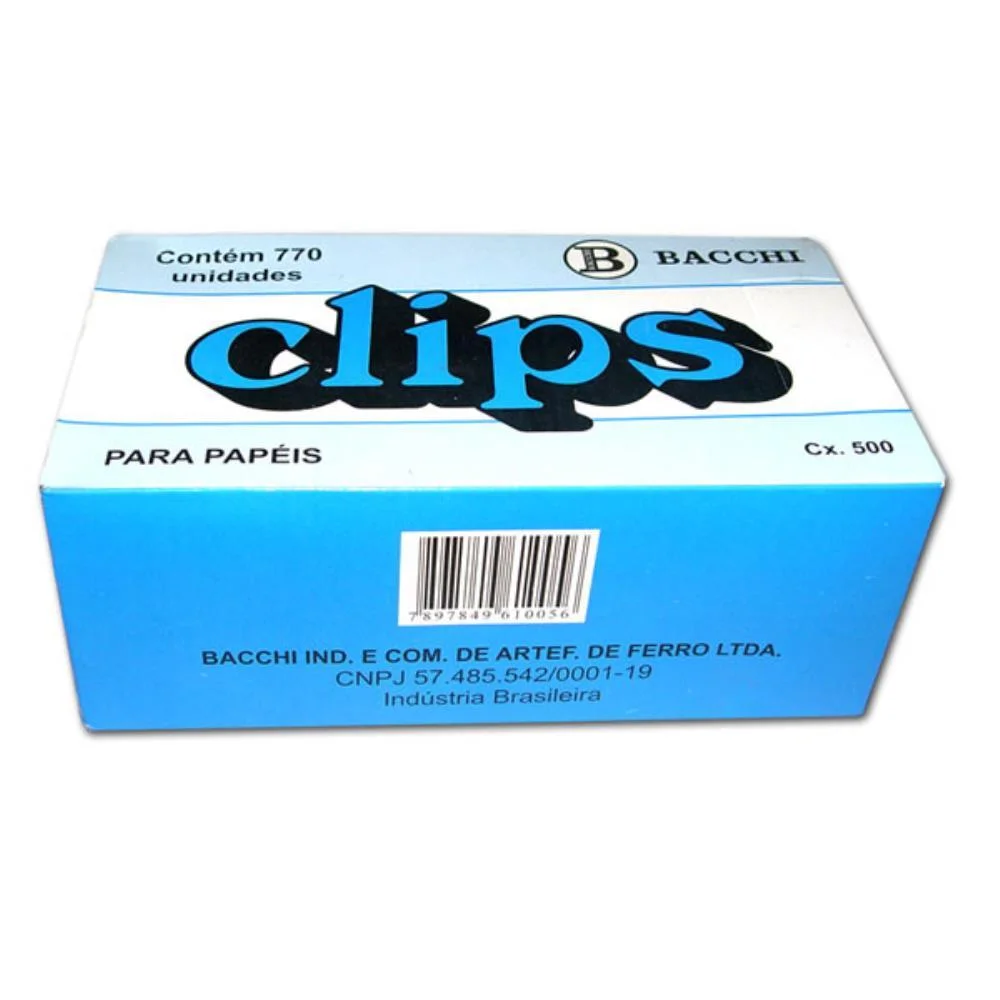 Clipe Galvanizado Aco 1/0 (0) 770 Unidades Bacchi (Caixa)