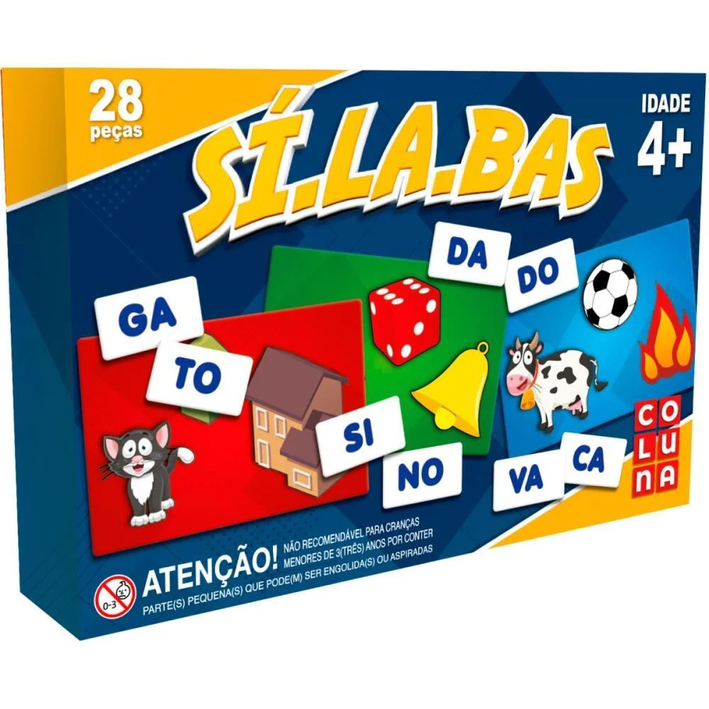 Brinquedo Pedagogico Silabas 28 Pecas Coluna