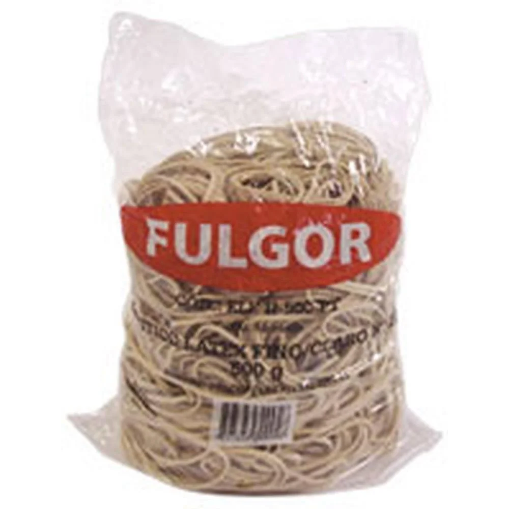 Elastico Latex Fino Chines N.18 500G Fulgor (Pacote)