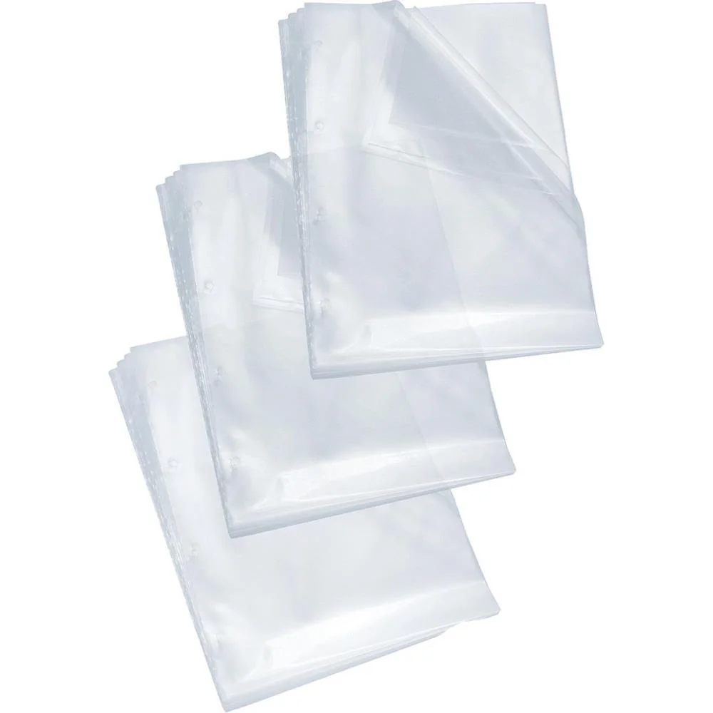 Envelope Plastico Oficio 4Furos Fino 0,05Mm Dac (Cx.c/1000)