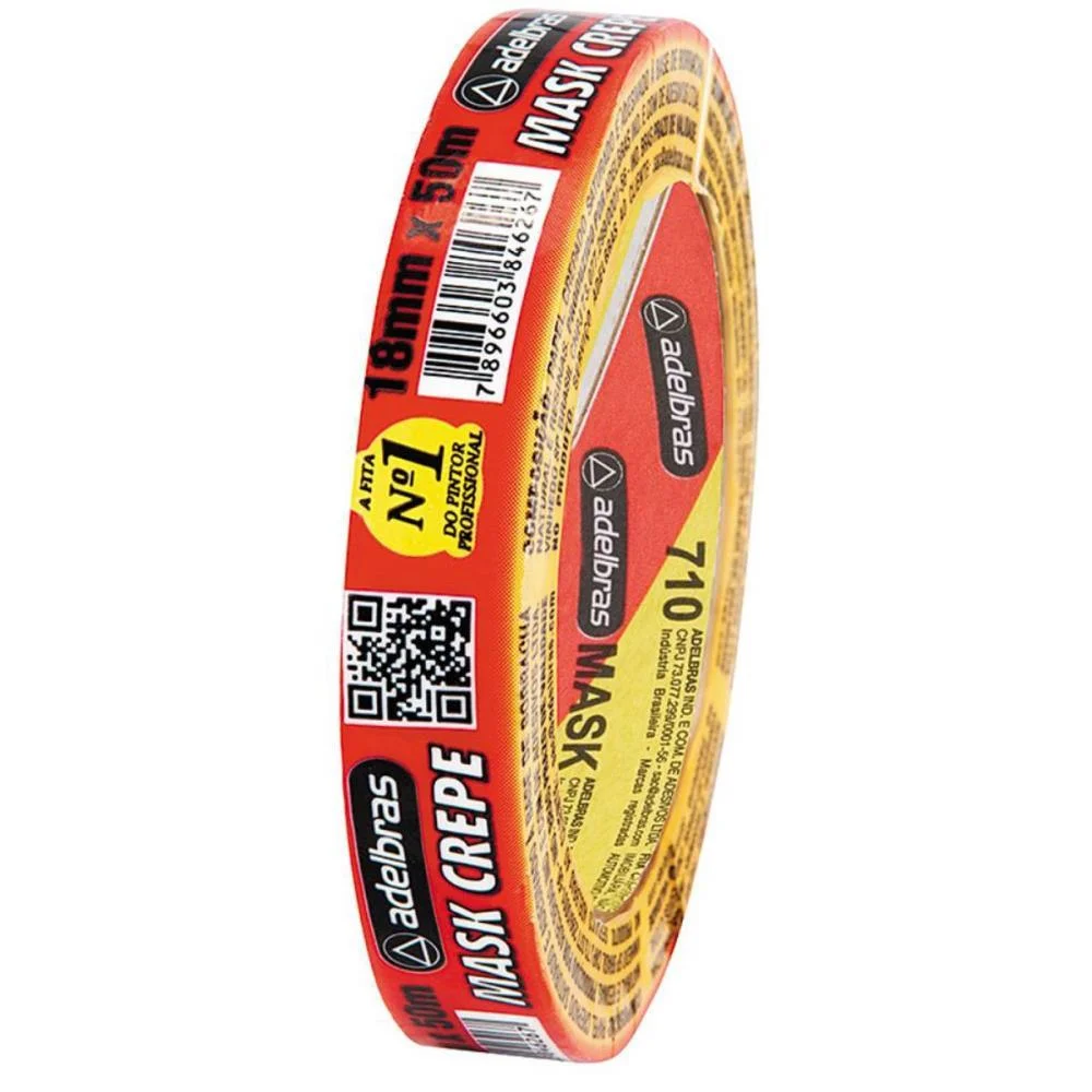 Fita Crepe 710 Mask Crepe 18Mmx50M Adelbras