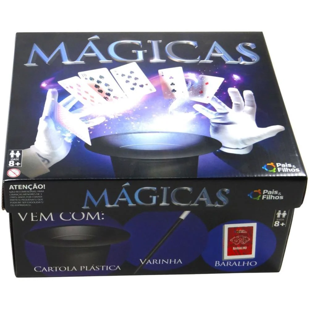 Jogo Diverso Magica C/Cartola Plastica Pais E Filhos