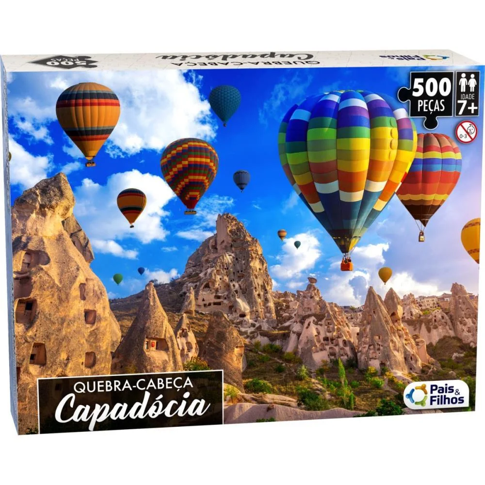 Quebra-Cabeca Cartonado Capadocia Premium 500Pcs Pais E Filhos