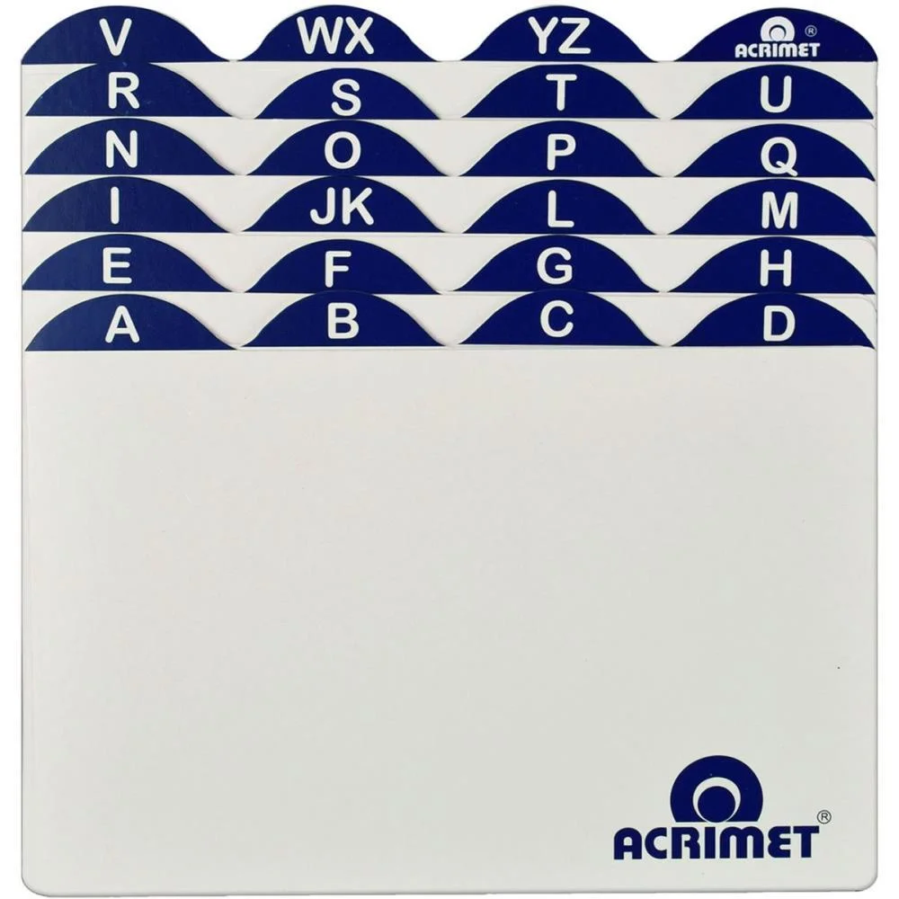 Indice Para Fichario A-Z 4X6 Cartao Acrimet