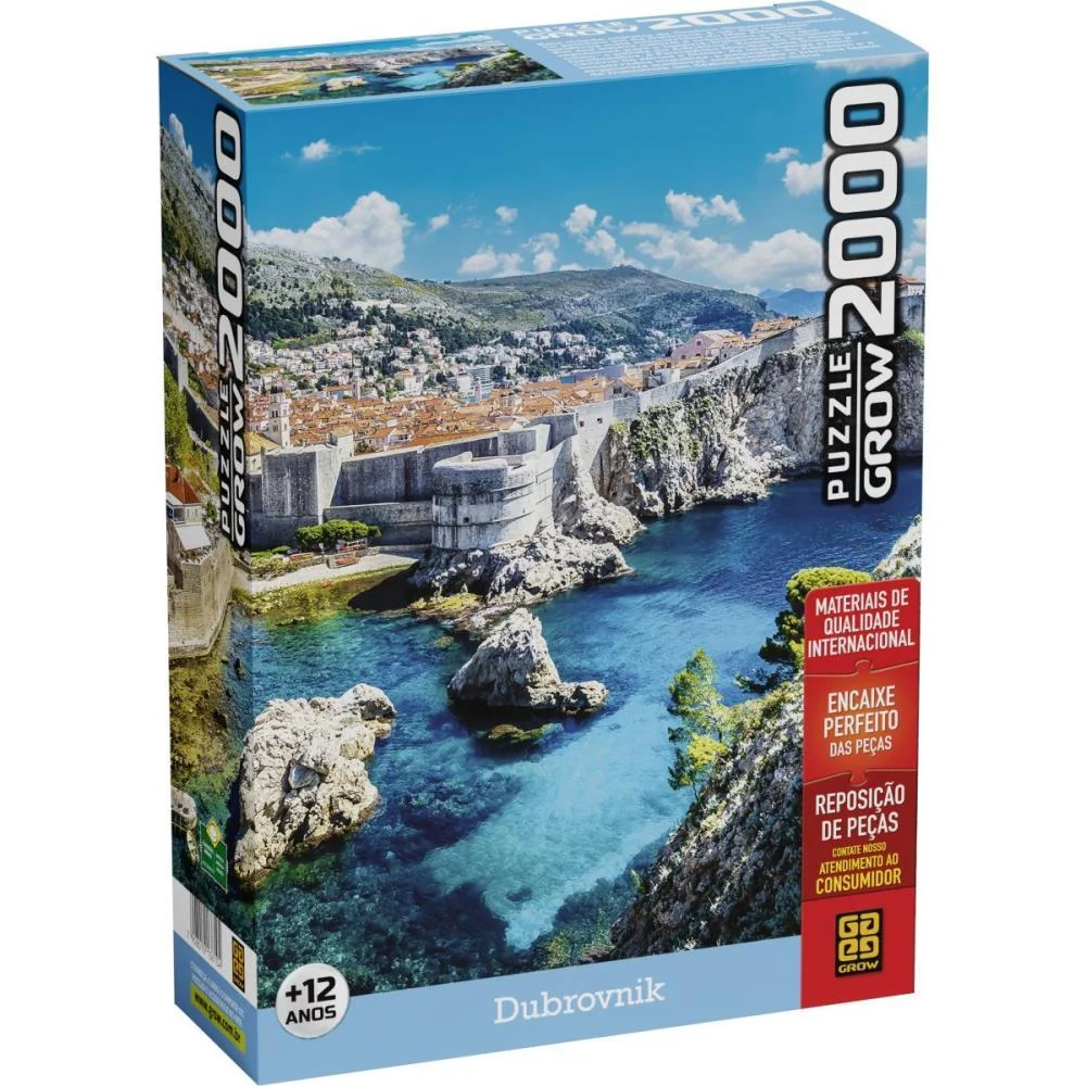 Quebra-Cabeca Cartonado Dubrovnik 2000 Pecas Grow