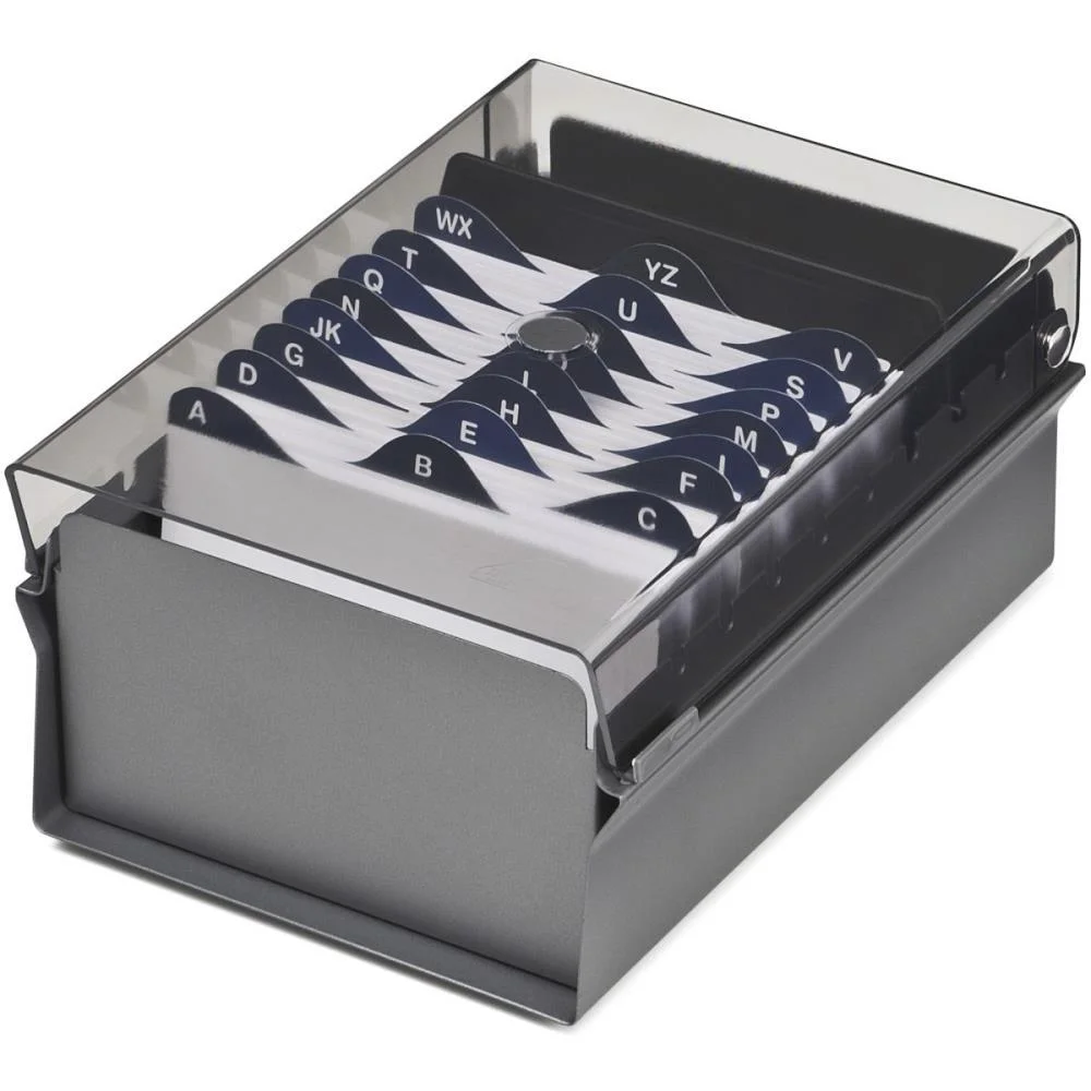Fichario De Mesa C/ Base De Aco 3X5 Fume Acrimet