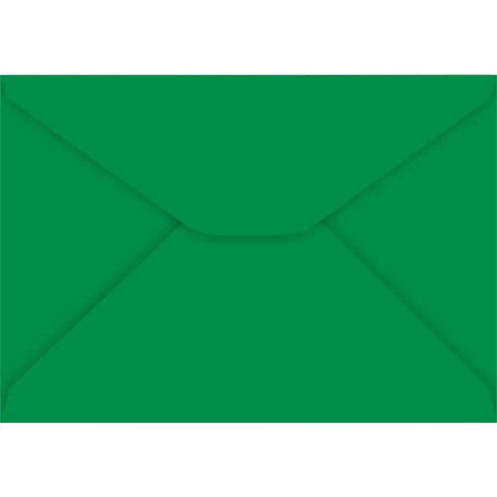 Envelope Colorido Carta 114X162Mm Verde Escuro 85G Foroni (Cx.c/100)