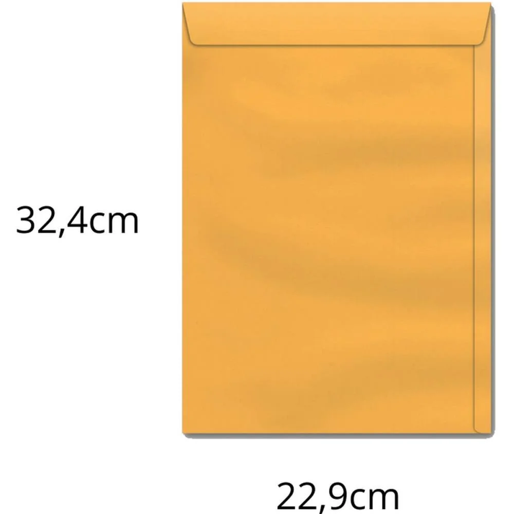 Envelope Saco Ouro 229X324 80Grs. Ko 32 Scrity (Cx.c/250)