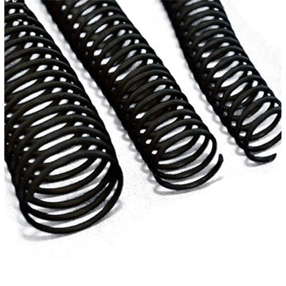 Espiral Para Caderno 25Mm Preto C/48Un. P/160Fls. Mares (Pacote)