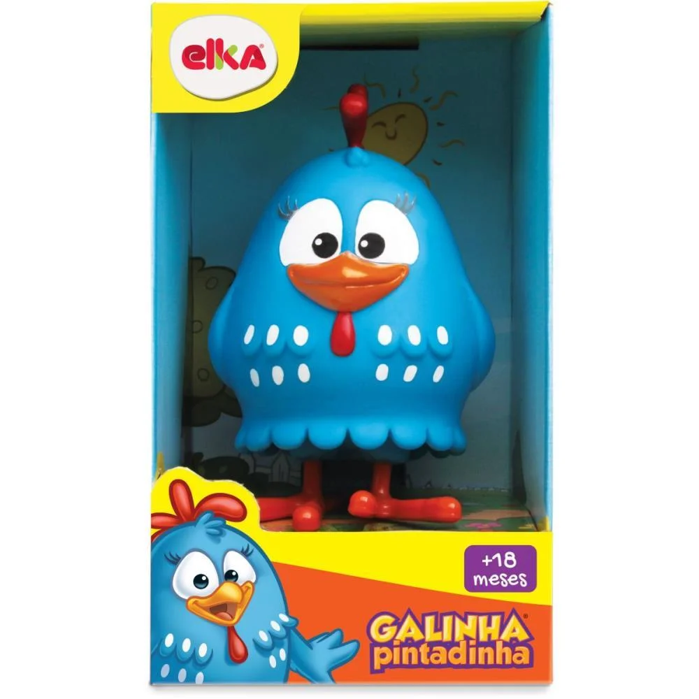 Boneco E Personagem Galinha Pintadinha 14Cm. Elka