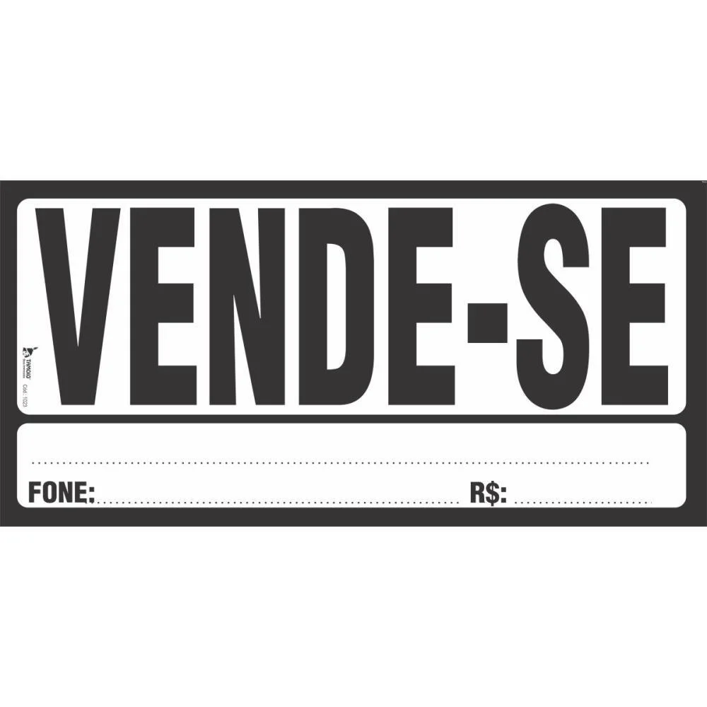 Impresso Administrativo Cartaz Vende-Se 155X325Mm Tamoio (Pct.c/50)