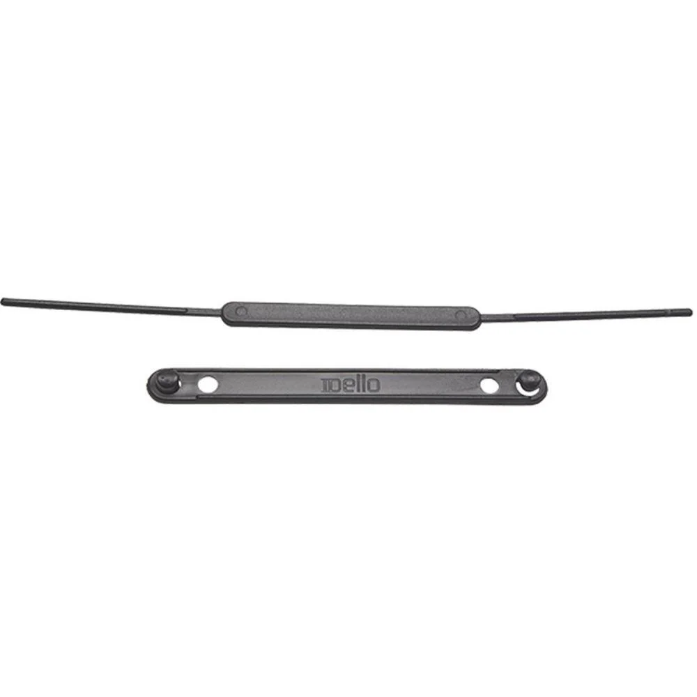 Grampo Trilho Plastico Dellofix Preto Dello (Pct.c/50)