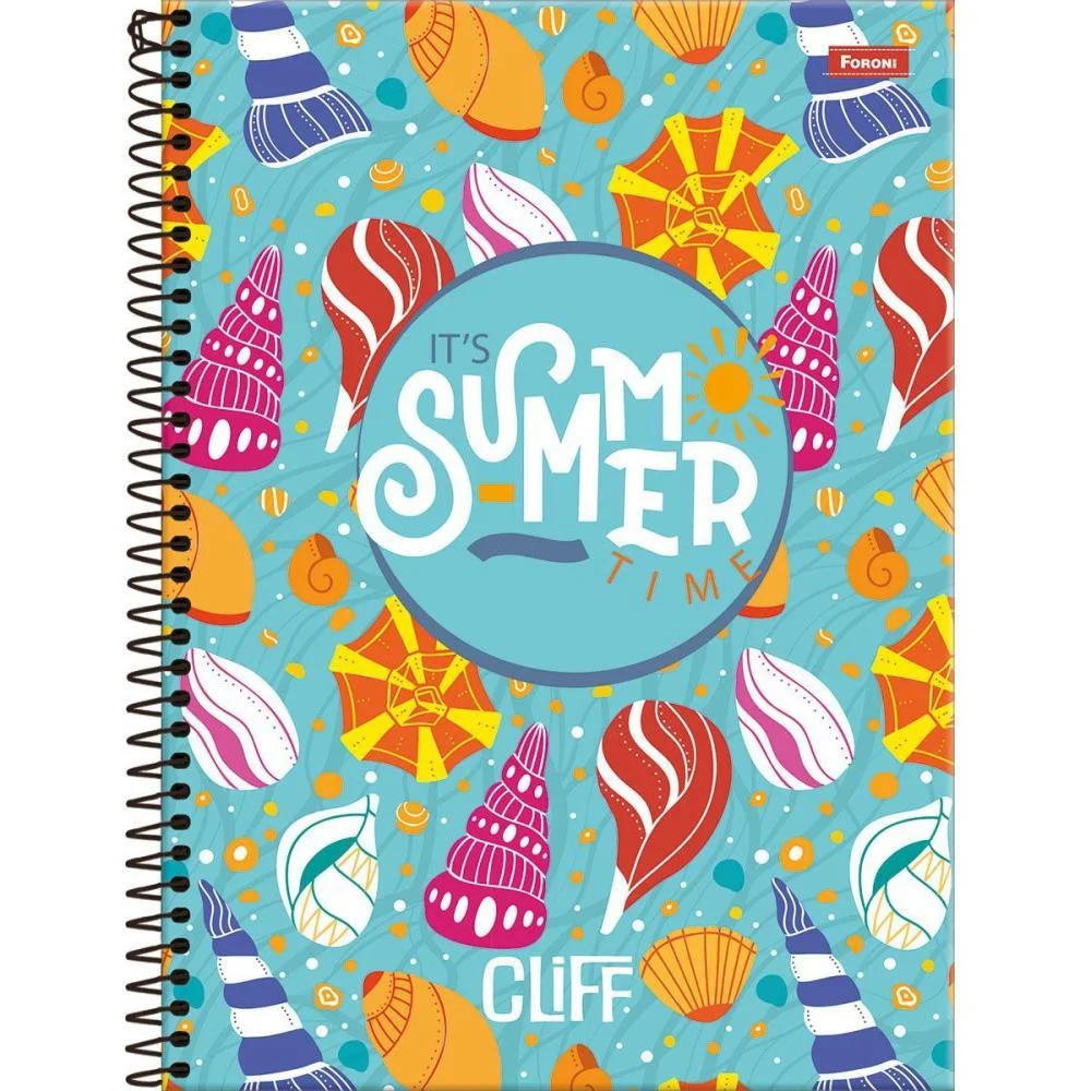 Caderno 12X1 Capa Dura Cliff Feminino 192Fls. Foroni (Pct.c/04)