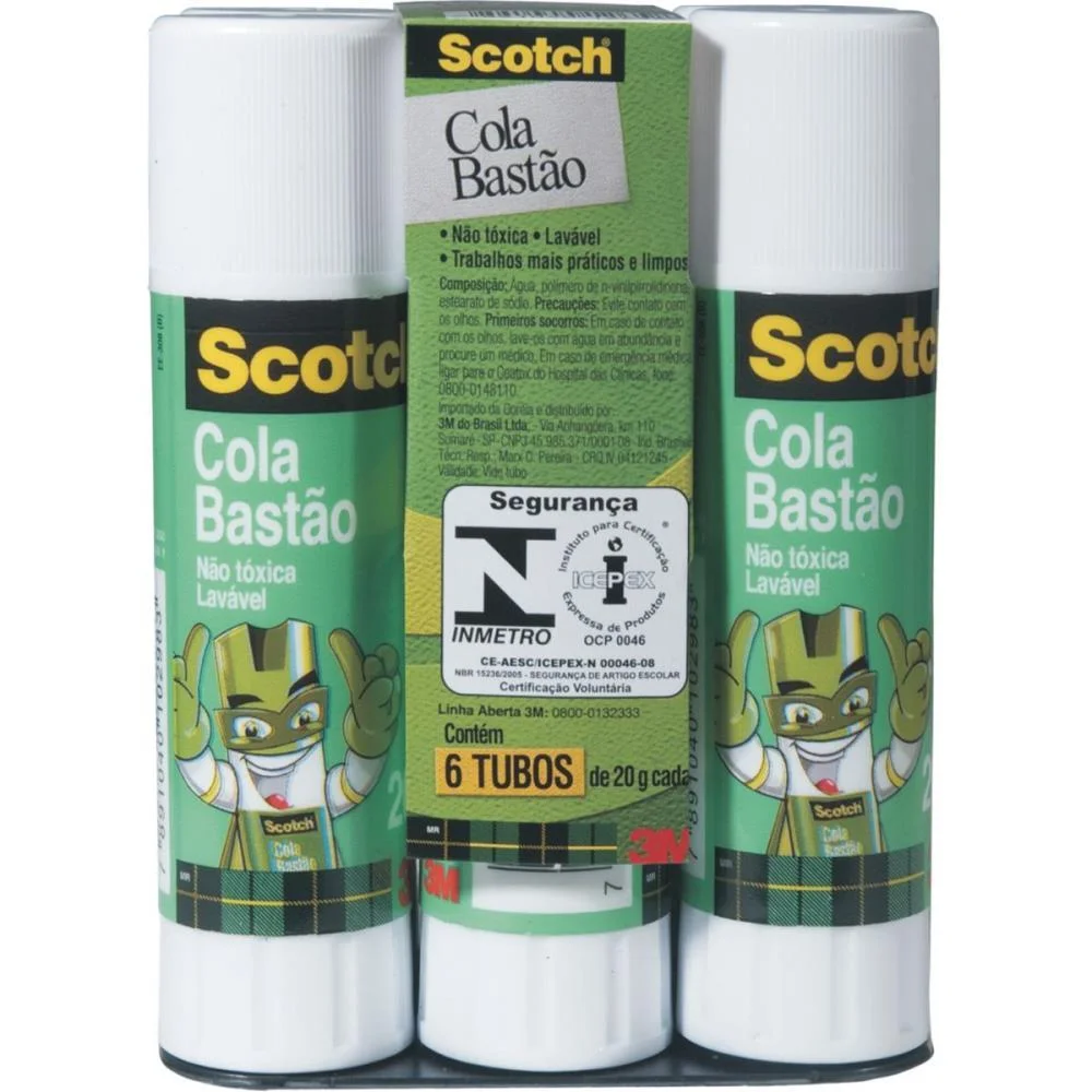 Cola Em Bastao Scotch 20G 3M (Pct.c/06)