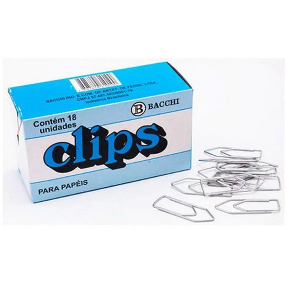 Clipe Galvanizado Aco 10/0 18 Unidades Bacchi (Pct.c/10)