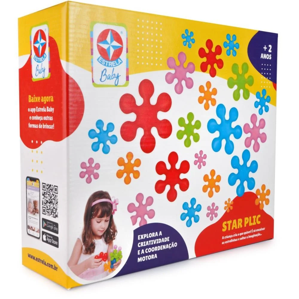 Brinquedo Para Montar Star Plic 30 Pecas Estrela