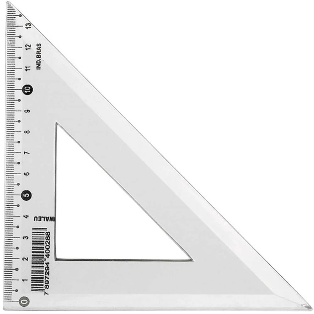 Esquadro Plastico 45 Graus Maxcril (Pct.c/10)