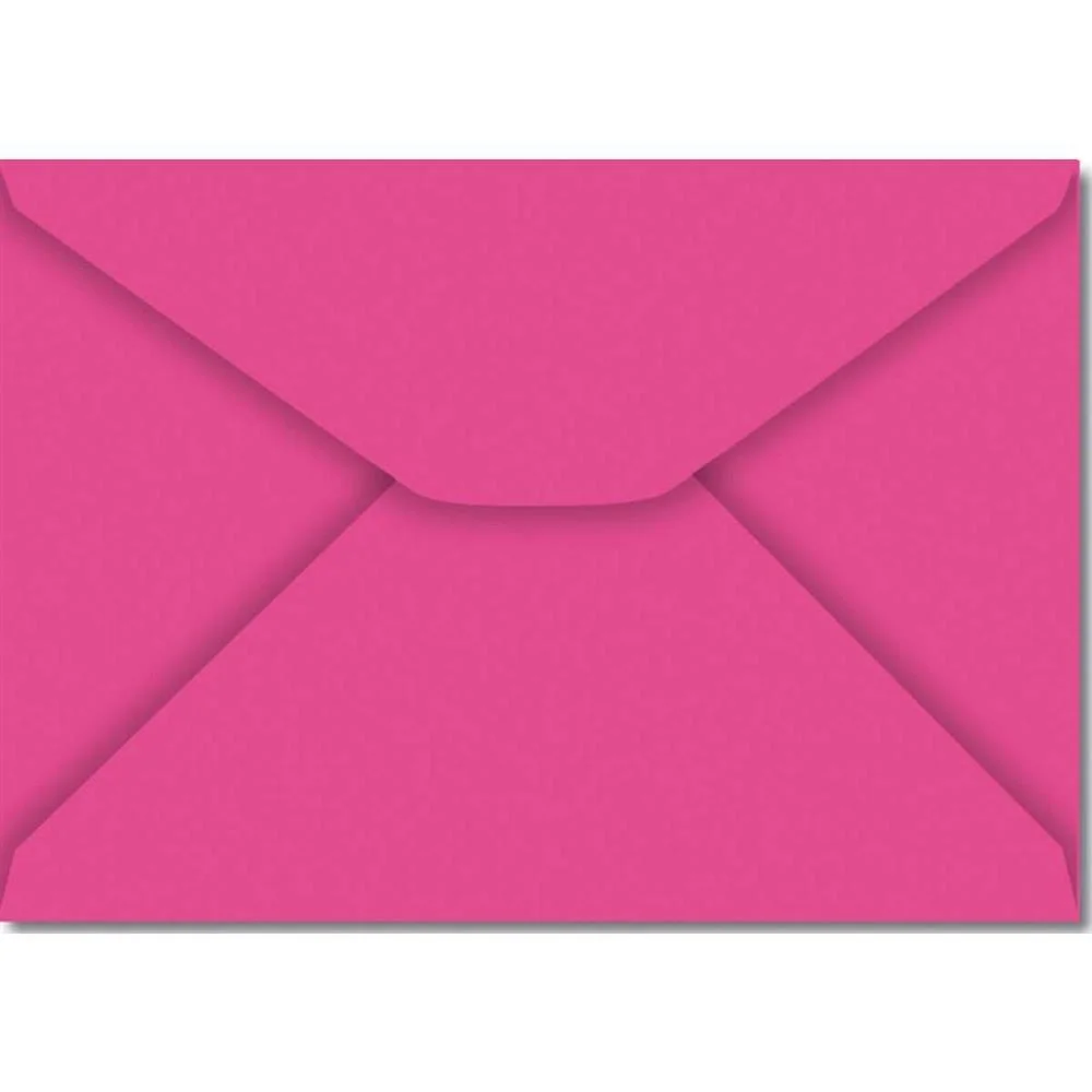 Envelope Colorido Carta 114X162Mm Pink 85G Foroni (Cx.c/100)