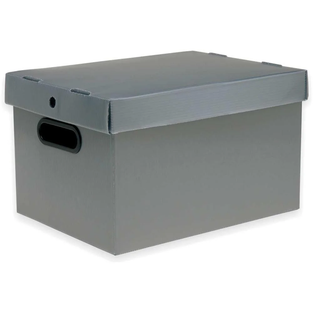 Caixa Organizadora Prontobox Prata 360X265X230 Md Polycart