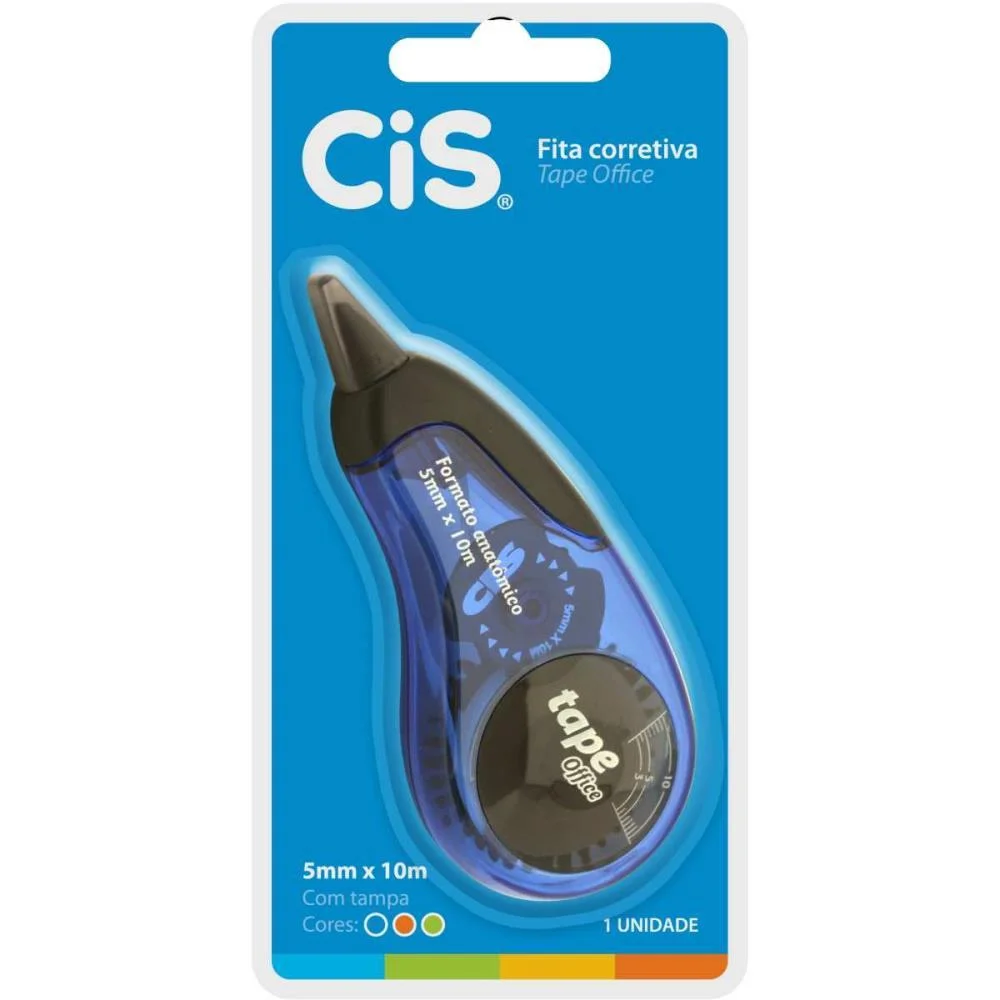 Corretivo Em Fita Cis Tape Office 10M Sertic C/ 6 Unidades