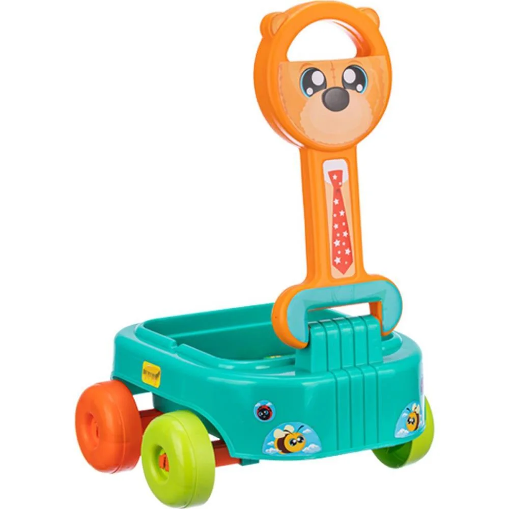 Brinquedo Para Montar Carrinho De Puxar Urso C/Bloco Gulliver
