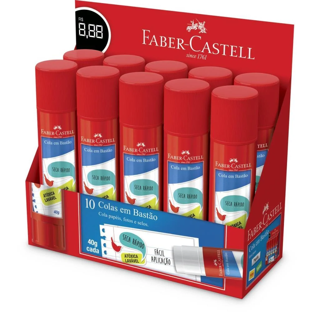 Cola Em Bastao 40G Faber-Castell (Cx.c/10)