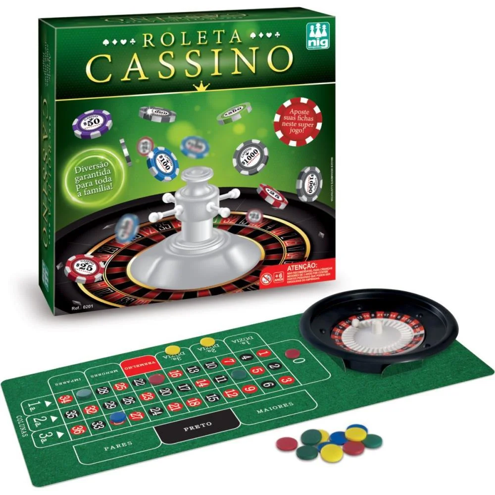 Jogo Diverso Roleta Cassino Nig Brinquedos
