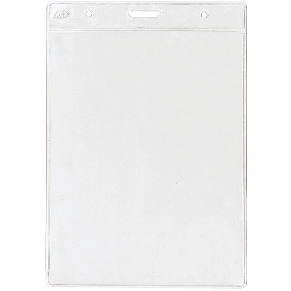 Cracha Sem Presilha Transparente 120 Mm X 155 Mm Acp (Pct.c/50)