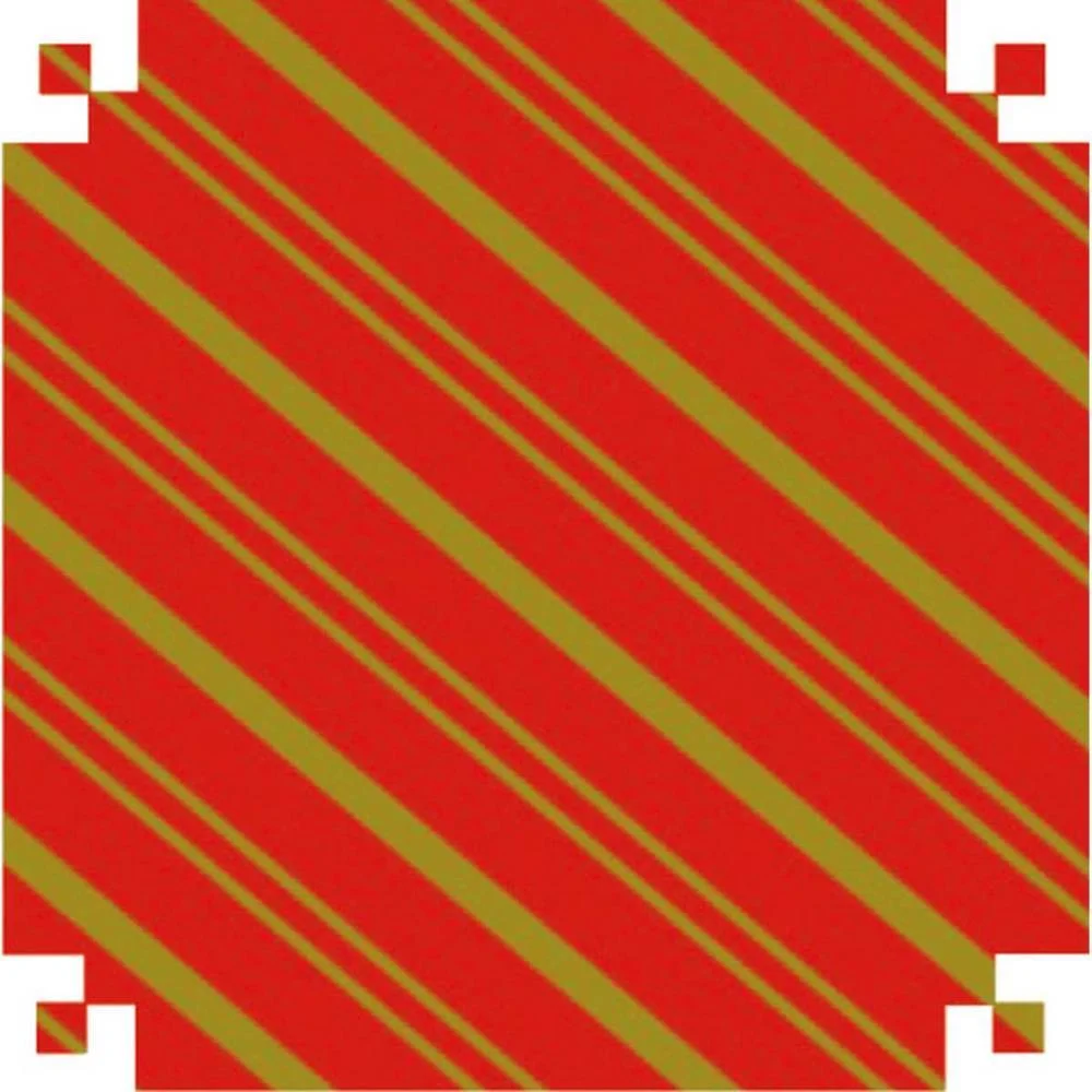 Papel Presente Bobina Couche 60Cm.mod.161 Listrado Vm/Ouro V.m.p. (Bo-100Mts)