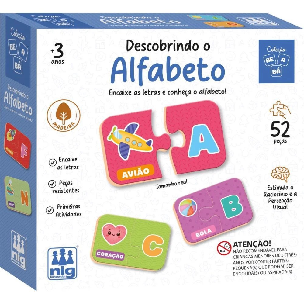 Brinquedo Educativo Be A Ba Descobrindo Alfabeto Nig Brinquedos