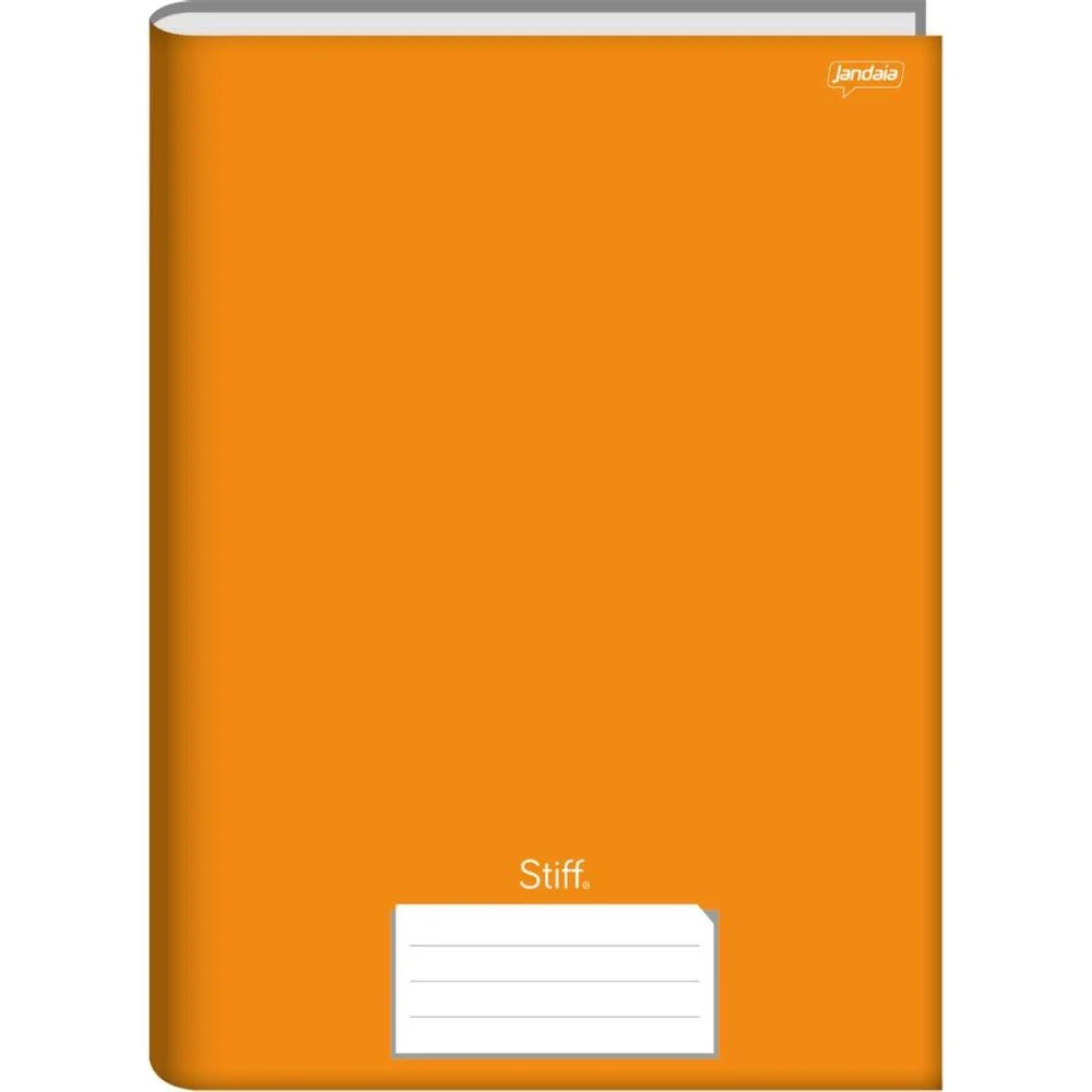 Caderno Brochura Pequeno Capa Dura Stiff 96 Folhas Laranja Jandaia (Pct.c/05)