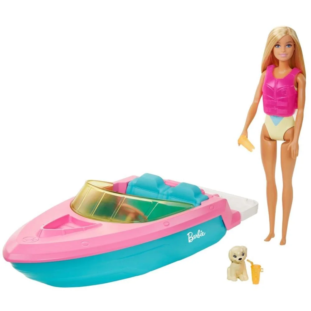 Barbie Estate Barco Com Boneca Mattel