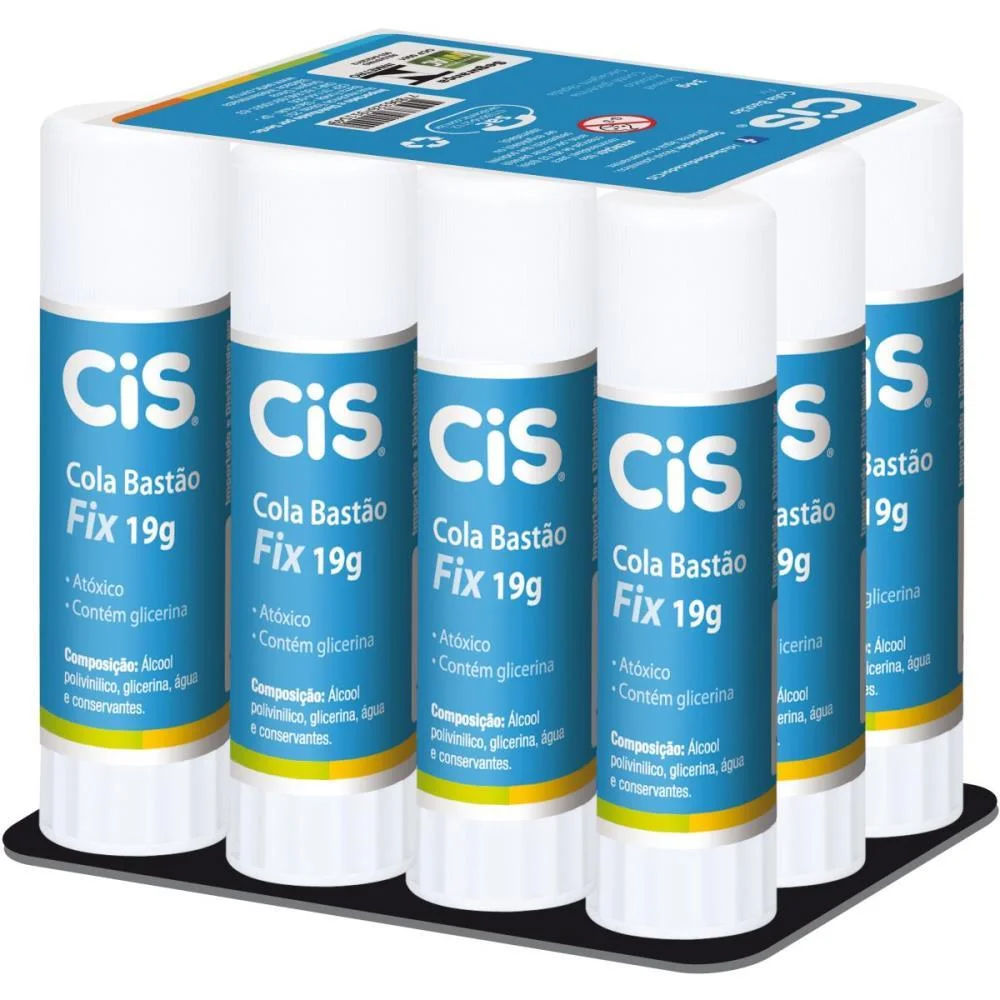 Cola Em Bastao Cis Cola Fix 19G Sertic (Cx.c/12)