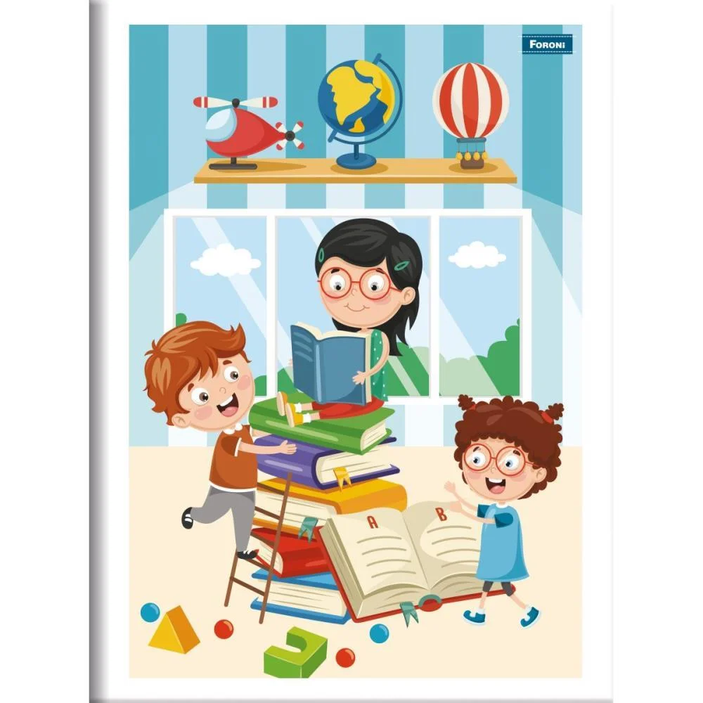 Caderno Brochura Pequeno Capa Infantil 48 Folhas Foroni (Pct.c/20)