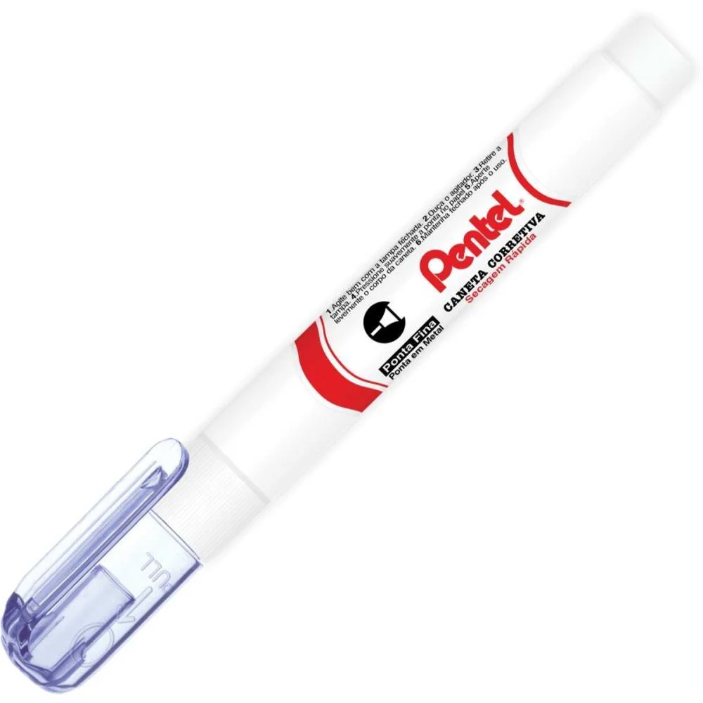 Caneta Corretiva 4,2 Ml Metal Pentel (Cx.c/12)
