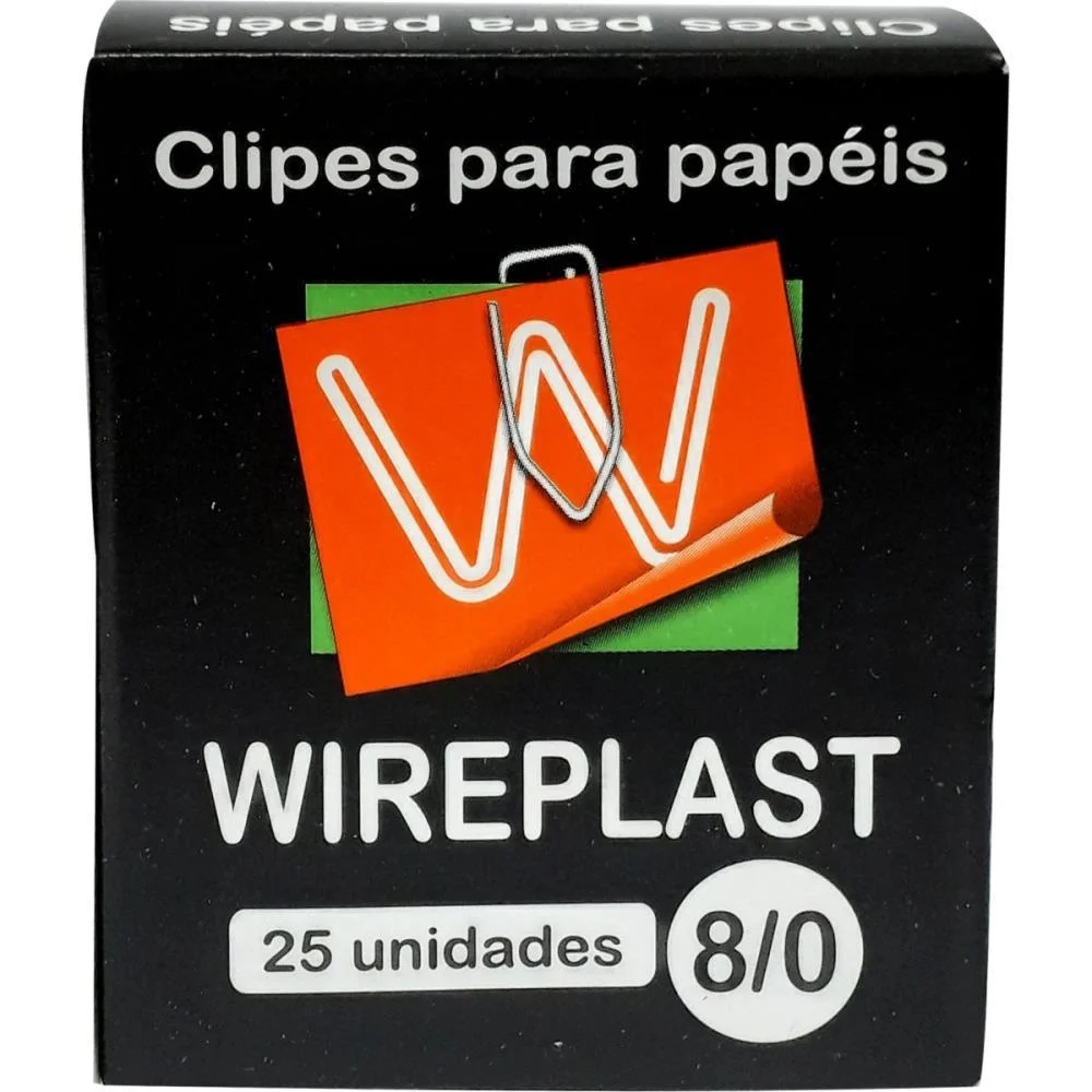 Clipe Galvanizado Aco 8/0 25 Unidades Wireplast (Pct.c/10)
