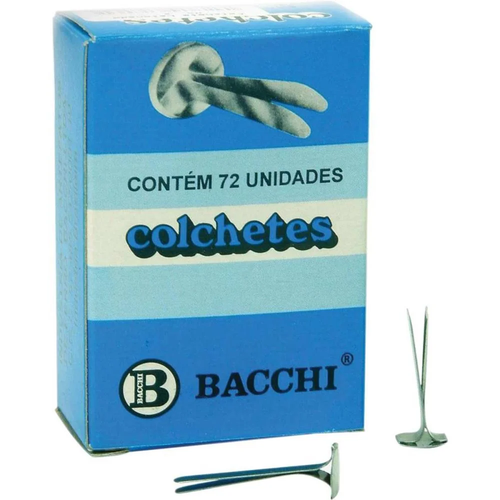 Colchete Latonados N.15 Cx.c/ 72Unid. Bacchi (Caixa)