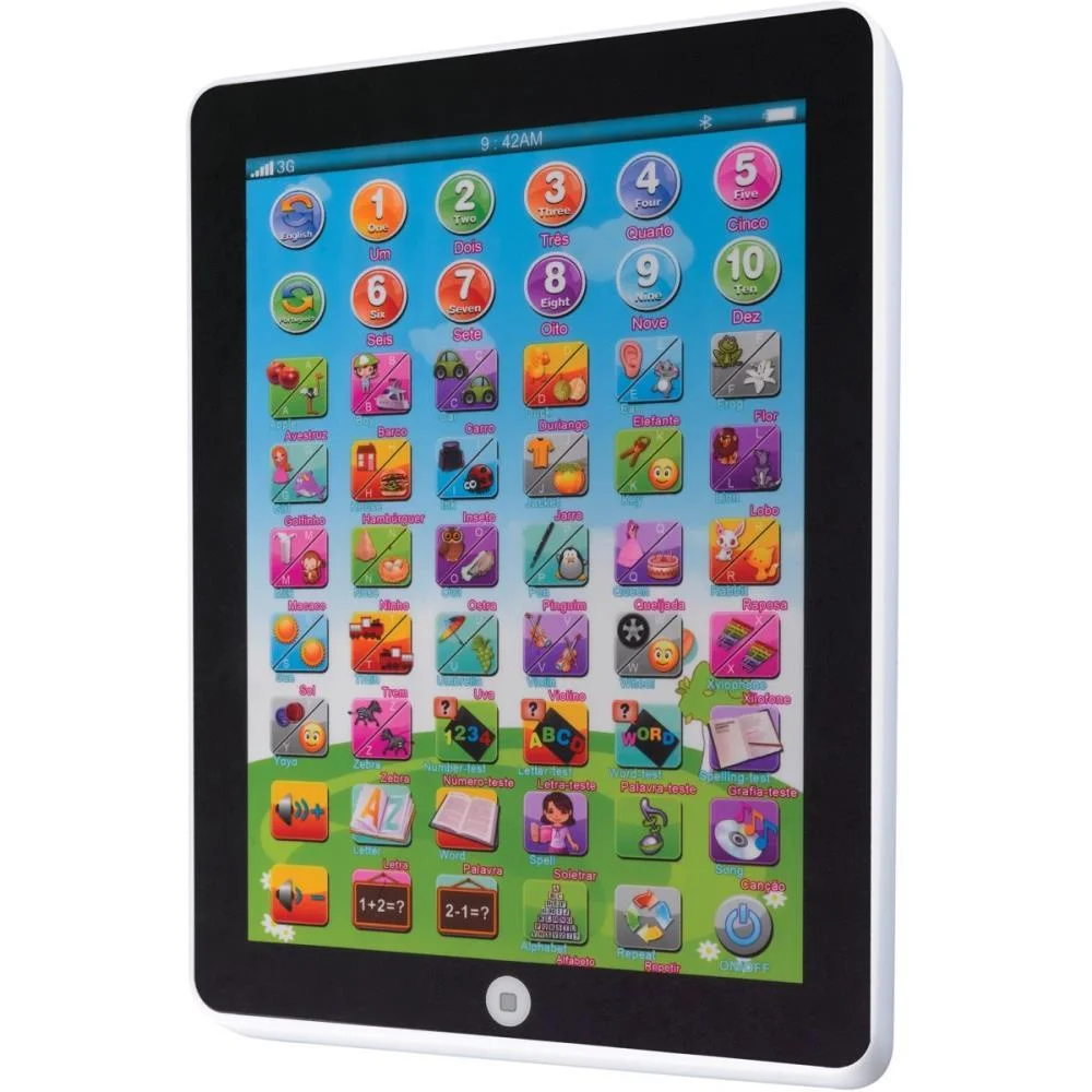 Brinquedo Diverso Tablet Interativo Bilingue 3 Art Brink