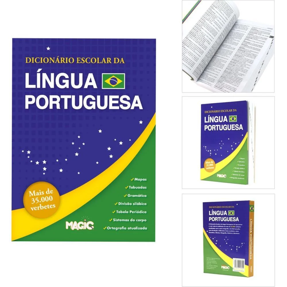 Dicionario Portugues Escolar Completo 528P 16,5X12C Magic Kids