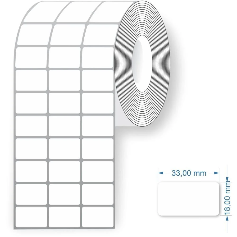 Etiqueta Para Codigo De Barras Couche 33X18X30M 3Carreiras Grespan (Rolo)