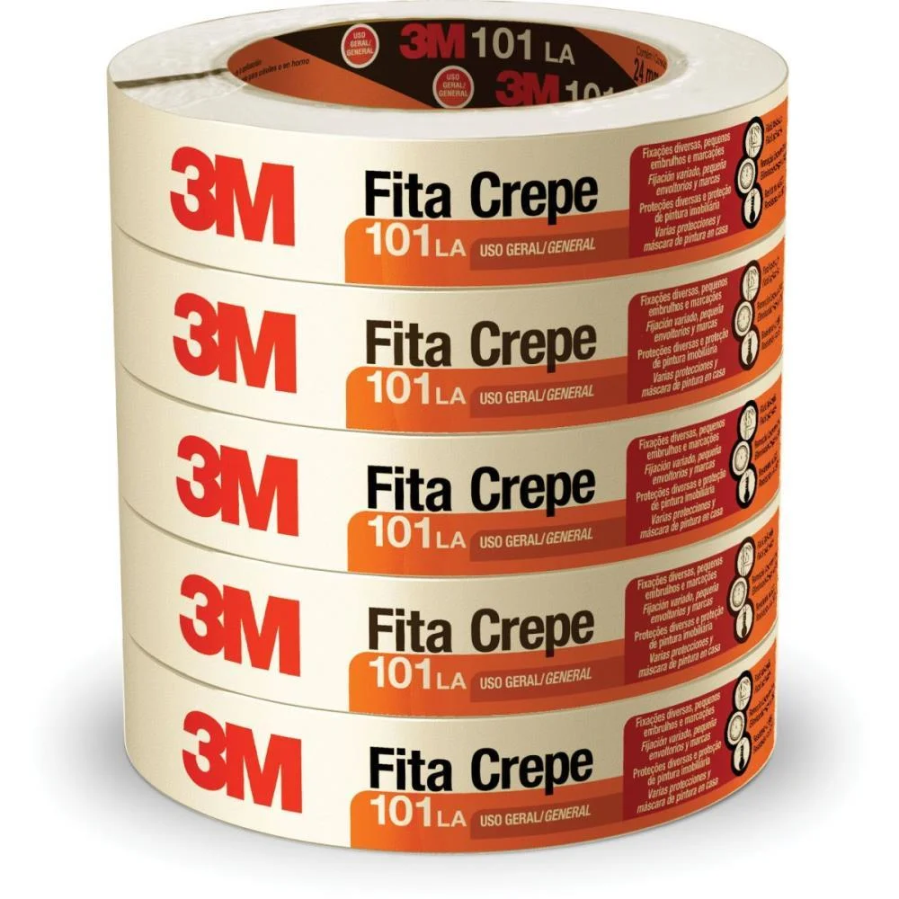 Fita Crepe Escolar 101 24Mmx50M. 3M (Pct.c/05)