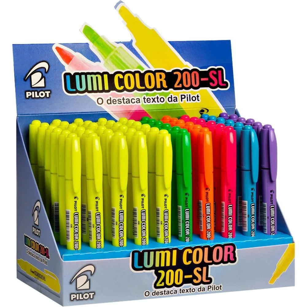 Caneta Marca Texto Lumicolor 200-Sl 06 Cores Pilot (Cx.c/60)