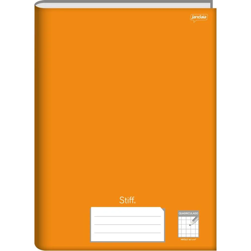 Caderno Quadriculado Univers. 1X1Cm 96F Brochurao Laranja Cd Jandaia (Pct.c/05)