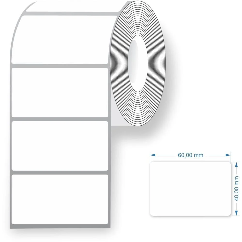 Etiqueta Para Balanca Termica Neutra 60X40Mm 25M. Grespan (Rolo)