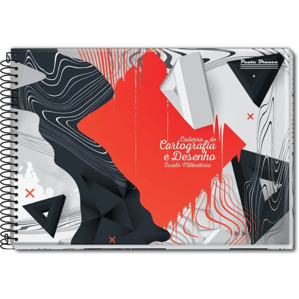 Caderno Desenho Milimetrado 60Fl. Univ Esp Capa Dura Pauta Branca (Pct.c/04)
