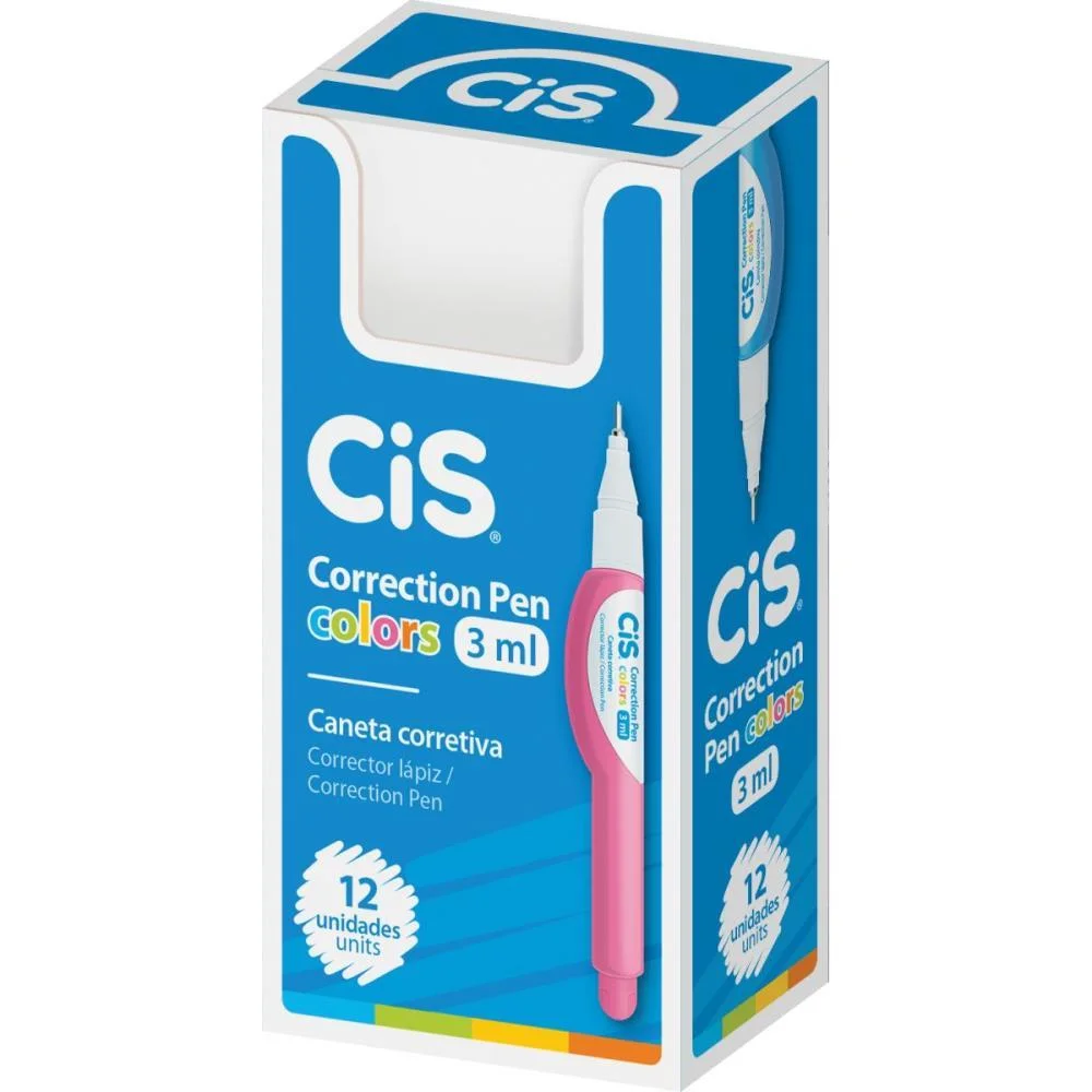 Caneta Corretiva Cis Correction Pen Colors 3Ml Sertic (Cx.c/12)