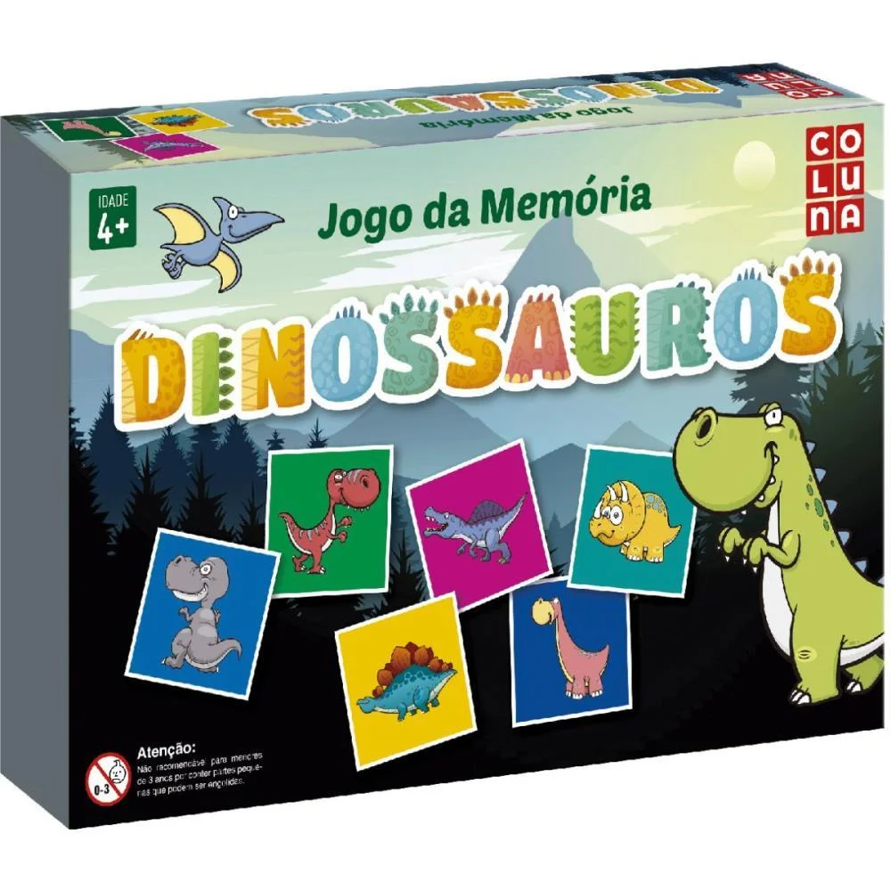 Jogo Da Memoria Dinossauro Coluna