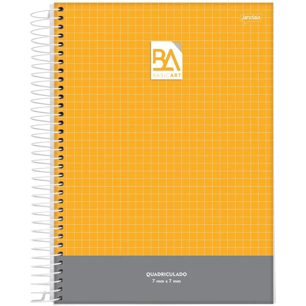 Caderno Quadriculado Univers. 7X7Mm 96F Esp.cd Basic Art Jandaia (Pct.c/04)