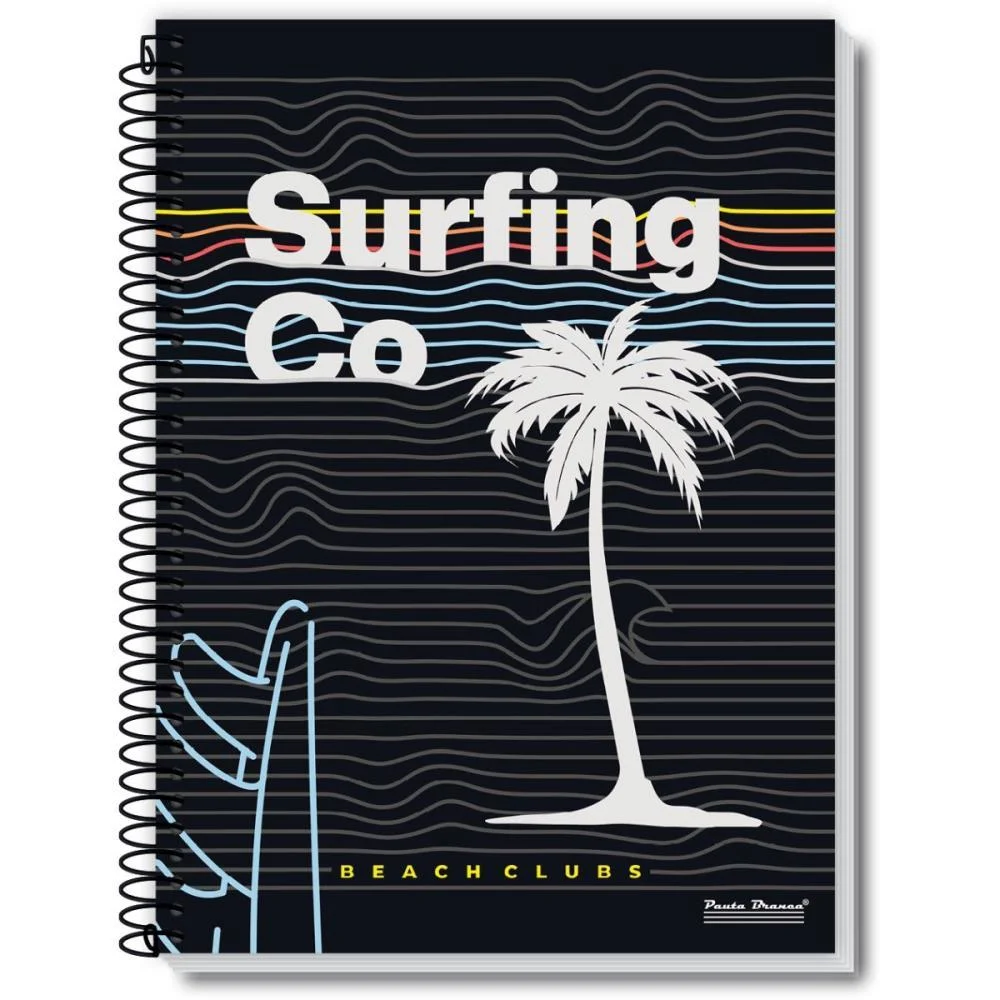 Caderno Espiral Pequeno Capa Dura Rox Masculino 48Fls. Pauta Branca (Pct.c/10)